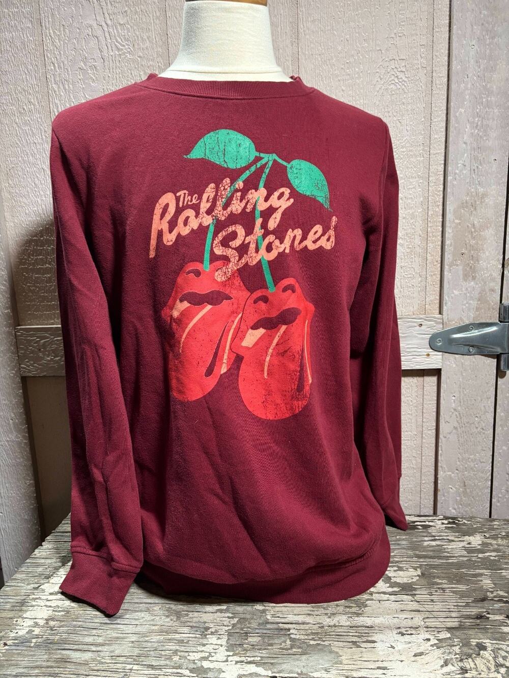 Rolling Stones burgundy pullover sweatshirt Size 2XL